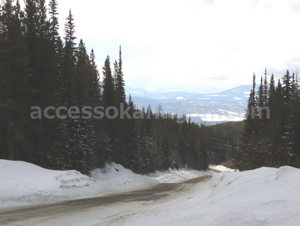 Winter Road, Mount Baldy - South Okanagan