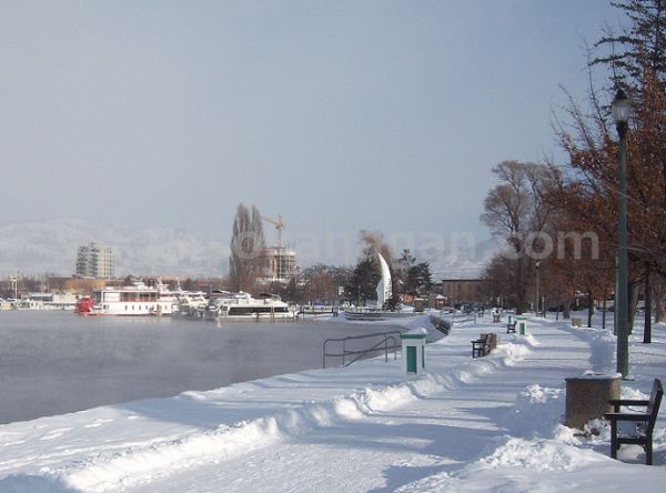 Snowy Downtown Kelowna